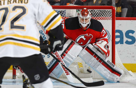 Cory Schneider makes incredible save for the New Jersey Devils